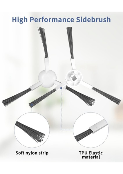 L10S ULTRA/L10 ULTRA/L10 Prime Robotlu Süpürge ile Uyumlu Ana Yan Fırça Paspas Bezi Aksesuarları Değiştirme (Yurt Dışından) modelleri