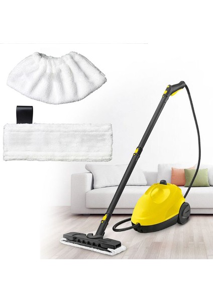 Set Accessori Pulitore A Vapore GVRGO Compatibile Con Karcher Easyfix SC2/SC3/SC4/SC5: 4 Testine Rotonde + 2 Piatte + 1 Ugello