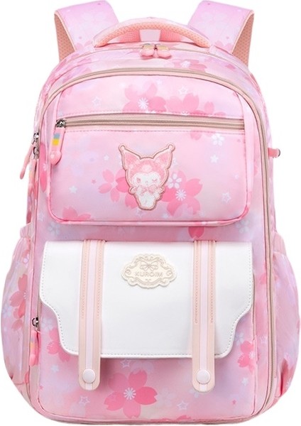 2024 Yeni Kuromi Çocuk Okul Çantası Ilköğretim Okulu Kız Büyük Kapasiteli Japon Kız Omurga Koruyucu Sırt Çantası (Yurt Dışından)