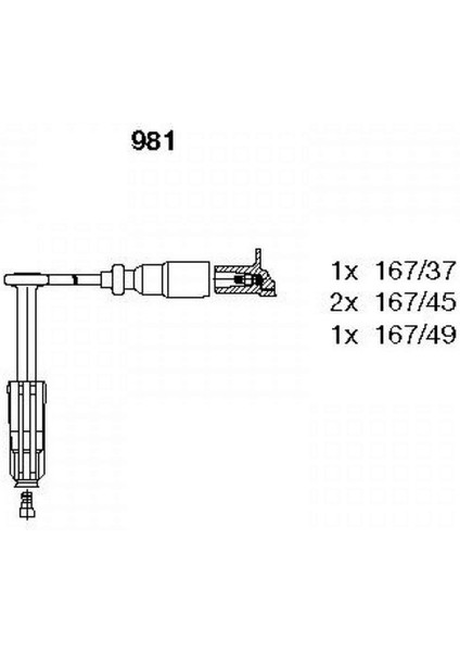 Buji Kablosu Takim W202 / 210 M111 13