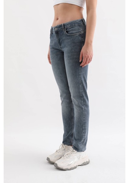 Banny Jeans Kadın Normal Bel Likralı Slim Fit Jean Pantolon Mavi