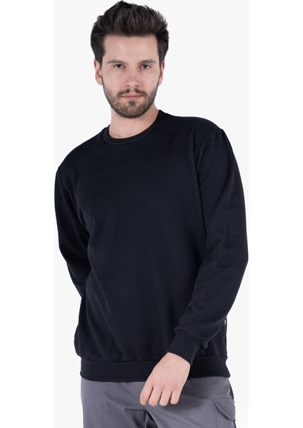 Yıldırımlar 2 İplik Bisiklet Yaka Sweatshirt