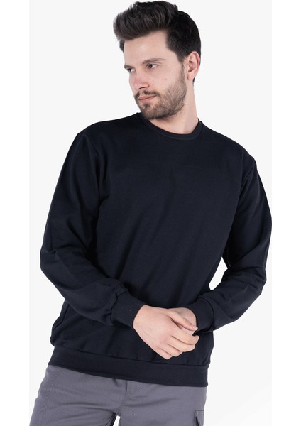 Yıldırımlar 2 İplik Bisiklet Yaka Sweatshirt