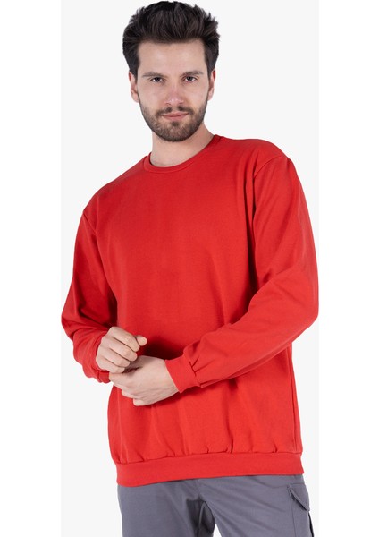 Yıldırımlar 2 İplik Bisiklet Yaka Sweatshirt