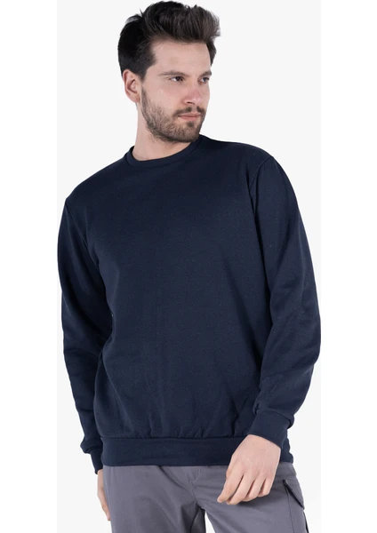 Yıldırımlar 2 İplik Bisiklet Yaka Sweatshirt