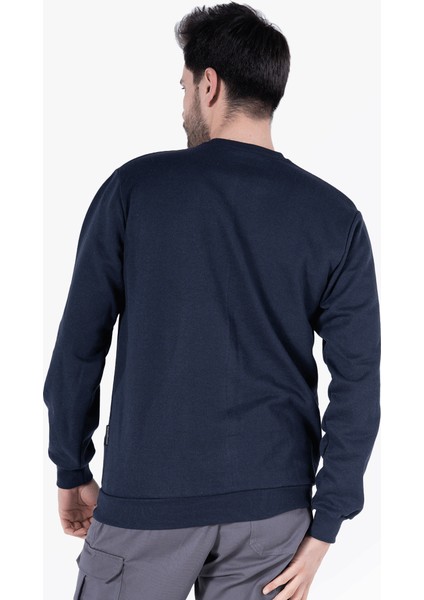 Yıldırımlar 2 İplik Bisiklet Yaka Sweatshirt