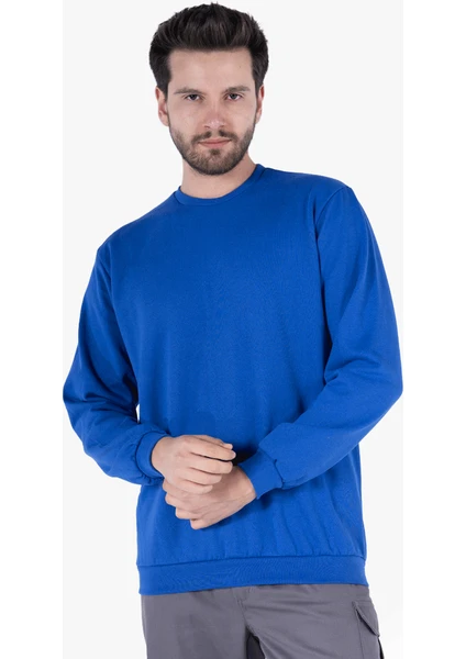 Yıldırımlar 2 İplik Bisiklet Yaka Sweatshirt