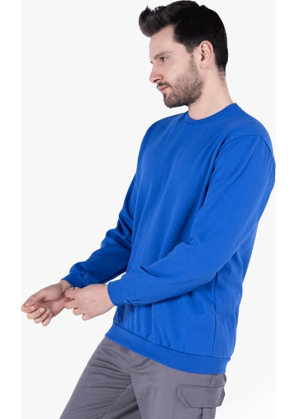 Yıldırımlar 2 İplik Bisiklet Yaka Sweatshirt