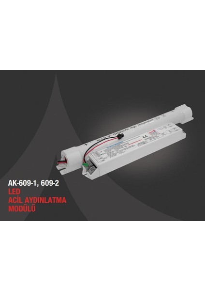 AK-609W-2 LED Lambalar İçin Acil Aydınlatma Kiti Kesintide 120 Dak. Yanan 110-220 Volt Ac LED Lamba