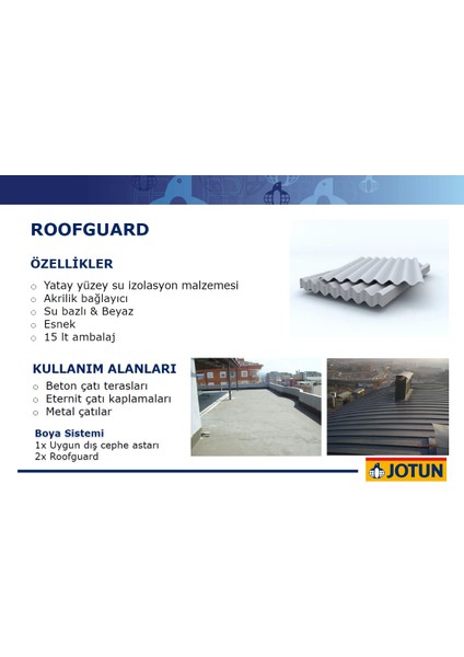 Roofguard 15 Lt Yalıtım Boyası