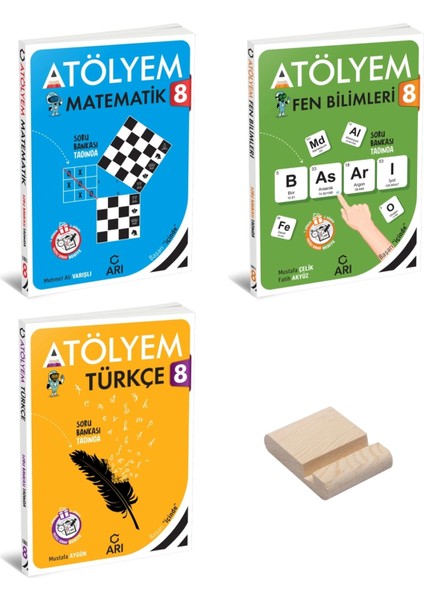 LGS 8. Sınıf Matematik Fen Bilimleri ve Türkçe Atölyem 3'lü Set
