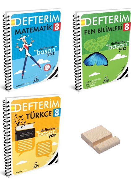 LGS 8. Sınıf Matematik Fen Bilimleri ve Türkçe Defterim 3'lü Set