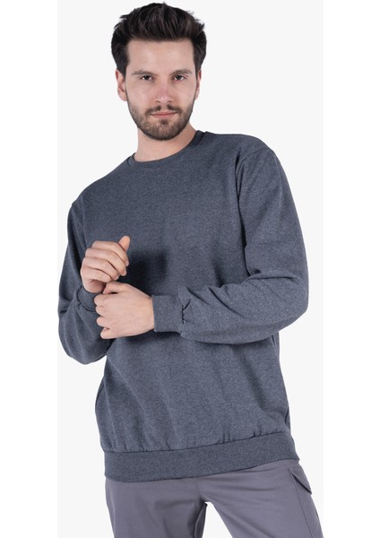 Yıldırımlar 2 İplik Bisiklet Yaka Sweatshirt