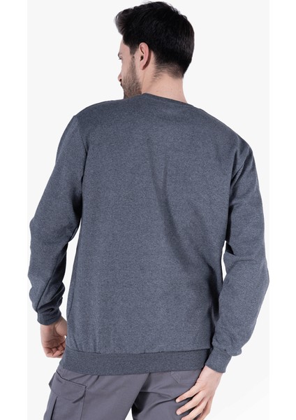 Yıldırımlar 2 İplik Bisiklet Yaka Sweatshirt