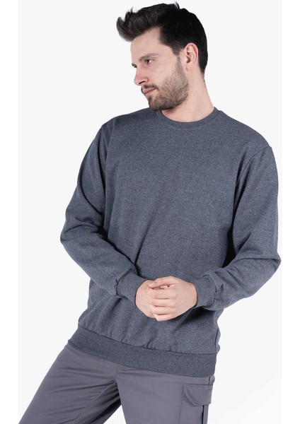 Yıldırımlar 2 İplik Bisiklet Yaka Sweatshirt