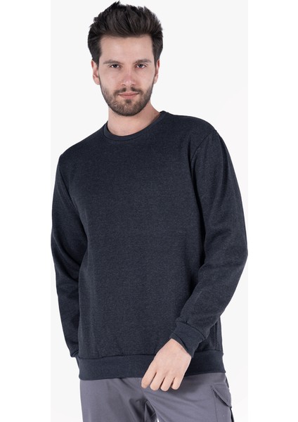 Yıldırımlar 2 İplik Bisiklet Yaka Sweatshirt