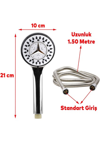 Banyo Duş Seti Duş Başlığı Seti Fiskiyesi Telefonu Başlık Metal Hortum fiyatları