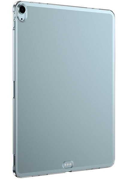 iPad Air 13 M2 2024 Uyumlu Şeffaf Silikon Kılıf Esnek Tpu Kapak Arkası Buzlu Tablet Kılıfı