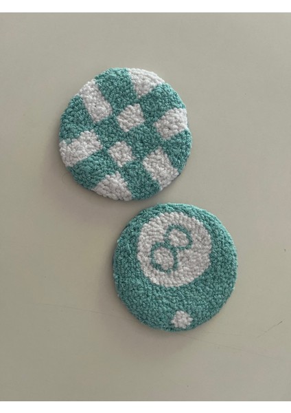 Punch Nakışı Işlemeli Araba Bardak Altlığı / Carcoaster / Araba Içi Dekorasyon modelleri