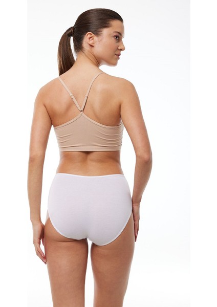 1030 2'li Paket Kadın Modal Yüksek Bel Battal Slip & Külot modelleri