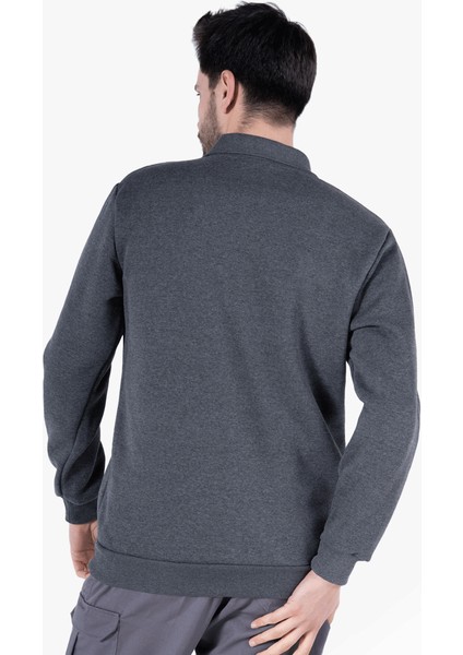 Yıldırımlar 3 İplik Polo Yaka Fleto Cepli Sweatshirt fiyatları