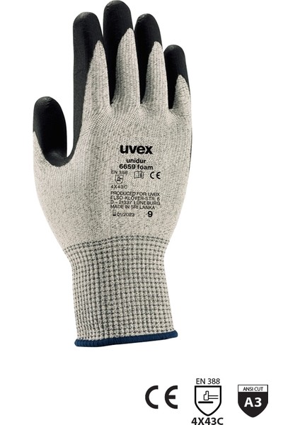 Uvex UVEX Unidur 6659 Foam Kesilmeye Karşı Koruyucu Eldiven