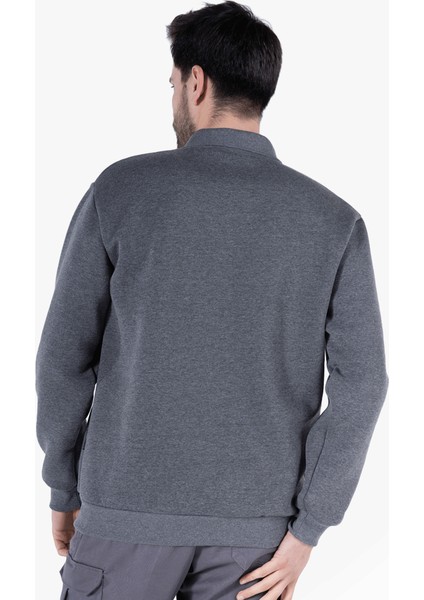 Yıldırımlar 3 İplik Polo Yaka Fleto Cepli Sweatshirt fiyatları