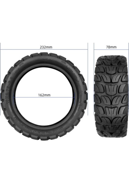 10INÇ 10X2.75–6.5 Off-Road Tubeless Scooter Dış Lastik