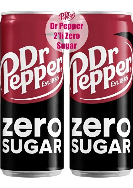 Dr. Pepper Dr Pepper Zero Sugar 330ML 2 Adet