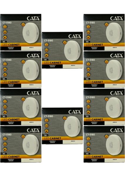 CT-5180 4000K (Günışığı) Mıknatıslı Kabin LED Aydınlatma (10 Adet)