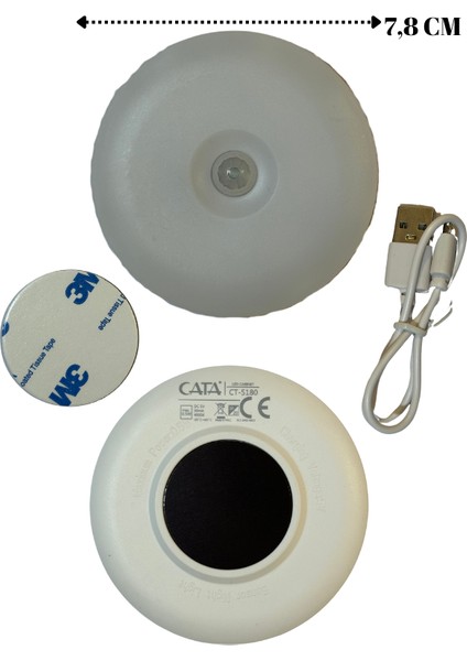 CT-5180 4000K (Günışığı) Mıknatıslı Kabin LED Aydınlatma (10 Adet)