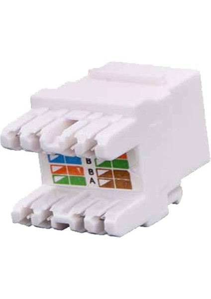 Jack 1 RJ45 Cat6 180 Derece 10 Adet