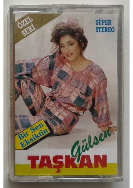 Gülsen Taşkan Bir Sen Eksiktin Kaset (Jelatininde Sıfır Orjnal Dönem Kağıt Baskı Kaset)