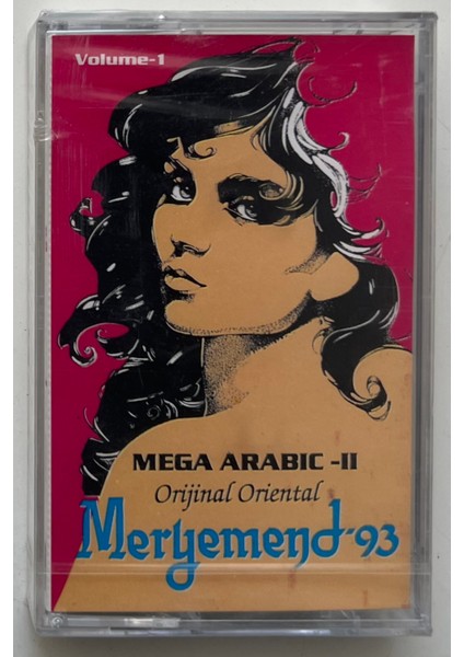 Erdal Müzik Meryemend 93 Mega Arabic Orijinal Oriental Kaset (Jelatininde Sıfır Orjnal Dönem Baskı Kaset)