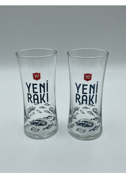 1 Adet Takım Rakı Bardağı - Balık Motifli
