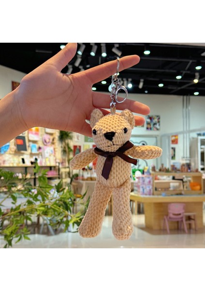 15 cm Ayı Peluş Oyuncak Bebek Sevimli Elbise Anahtar Kolye Kolye Bebek Hediye Doğum Günü Düğün Parti Dekorasyon (Yurt Dışından)