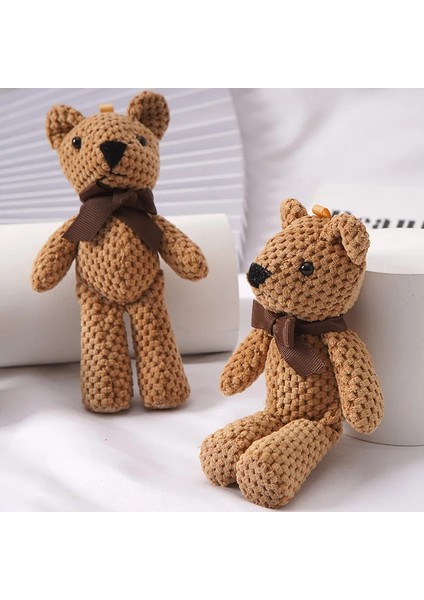 15 cm Ayı Peluş Oyuncak Bebek Sevimli Elbise Anahtar Kolye Kolye Bebek Hediye Doğum Günü Düğün Parti Dekorasyon (Yurt Dışından)