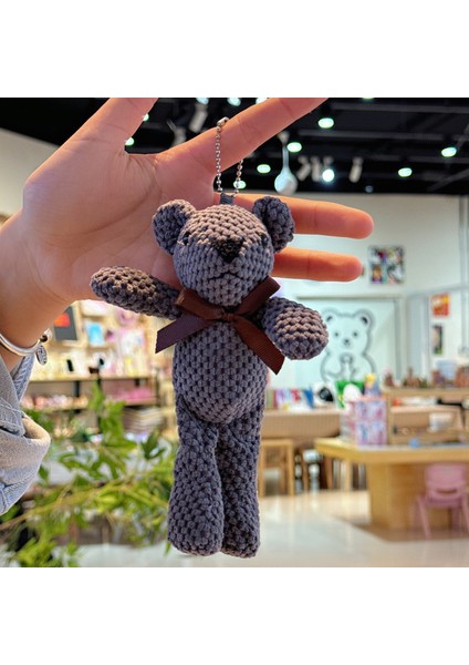15 cm Ayı Peluş Oyuncak Bebek Sevimli Elbise Anahtar Kolye Kolye Bebek Hediye Doğum Günü Düğün Parti Dekorasyon (Yurt Dışından)