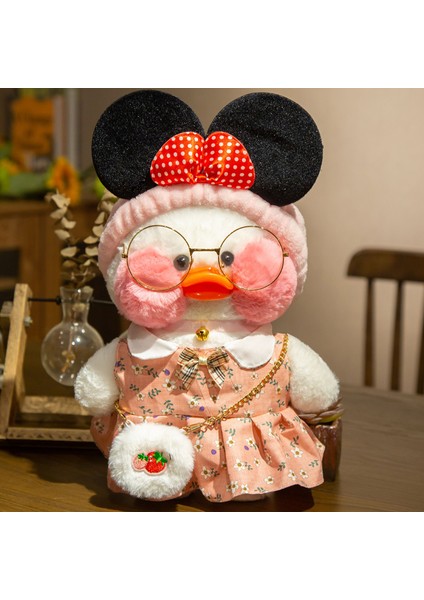 30 cm Sevimli Karikatür Lalafanfan Ördek Peluş Oyuncak Yumuşak Ördek Dolması Bebek Yastık Dekorasyon Noel Doğum Günü Hediyesi (Yurt Dışından)