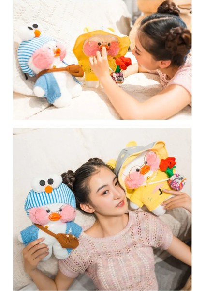 30 cm Sevimli Karikatür Lalafanfan Ördek Peluş Oyuncak Yumuşak Ördek Dolması Bebek Yastık Dekorasyon Noel Doğum Günü Hediyesi (Yurt Dışından) fırsatları
