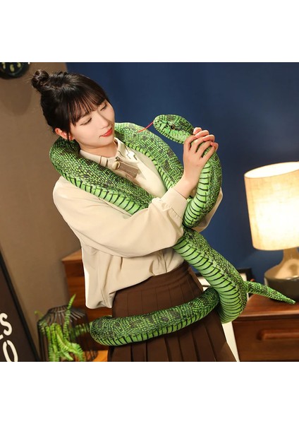 160 cm Yapay Python Peluş Oyuncak Uzun Yılan Sarı Turuncu Yeşil Python Peluş Oyuncak Dekorasyon Ev Tatil Dekorasyon (Yurt Dışından)
