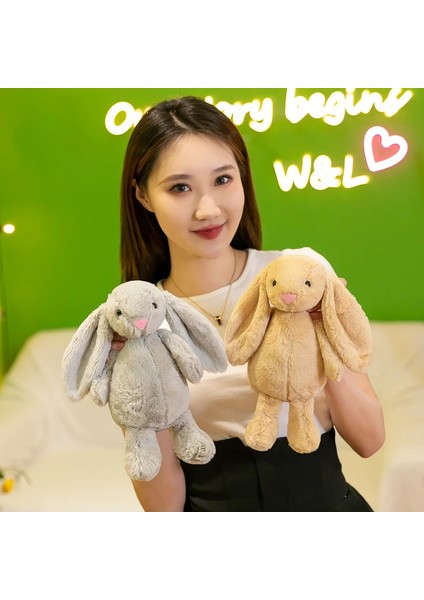 28CM Sevimli Peluş Tavşan Paskalya Dolması Hayvan Oyuncak Süper Yumuşak Tavşan Bebek Peluş Yastık Uzun Kulaklı Paskalya Hediyesi Çocuklar Için (Yurt Dışından) modelleri