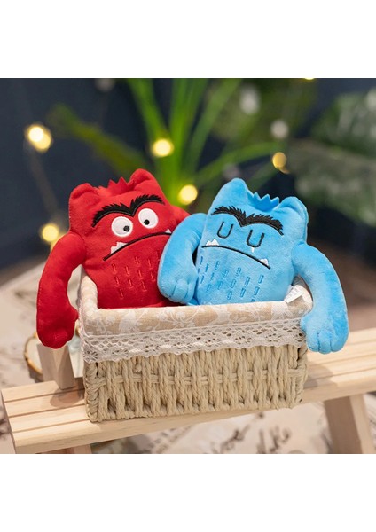 Boding Store Renkli Canavar Duygusal Peluş Oyuncak Bebek Yatıştırıcı Duygusal Peluş Oyuncak Sevimli Dolması Doll Çocuk Noel Doğum Günü Hediyesi Sevimli Oyuncak 15 cm (Yurt Dışından)