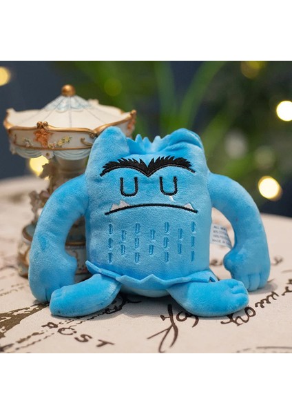 Boding Store Renkli Canavar Duygusal Peluş Oyuncak Bebek Yatıştırıcı Duygusal Peluş Oyuncak Sevimli Dolması Doll Çocuk Noel Doğum Günü Hediyesi Sevimli Oyuncak 15 cm (Yurt Dışından)