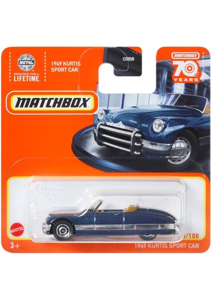 1949 Kurtis Sport Car Matchbox Tekli Arabalar C0859