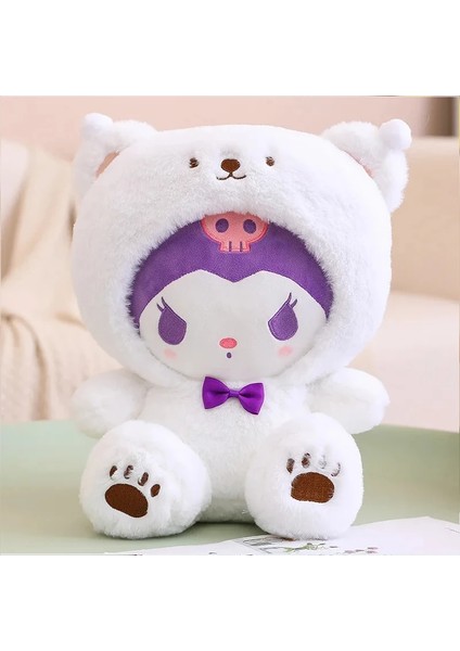 20 cm Yepyeni Sanrio Kawaii Hello Kitty Peluş Oyuncak Yastık Bebek Peluş Tarçın Rulo Çocuk Peluş Oyuncak Ev Dekorasyon Peluş Noel Bebek (Yurt Dışından)