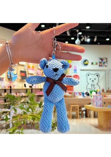 15 cm Ayı Peluş Oyuncak Bebek Sevimli Elbise Anahtar Kolye Kolye Bebek Hediye Doğum Günü Düğün Parti Dekorasyon (Yurt Dışından)