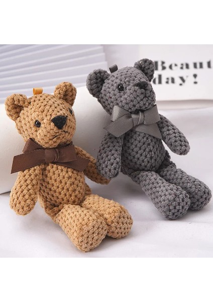 15 cm Ayı Peluş Oyuncak Bebek Sevimli Elbise Anahtar Kolye Kolye Bebek Hediye Doğum Günü Düğün Parti Dekorasyon (Yurt Dışından)