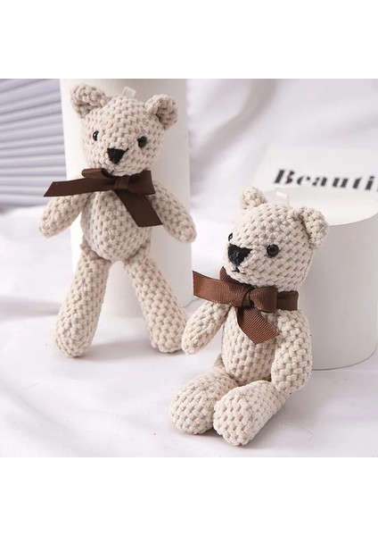 15 cm Ayı Peluş Oyuncak Bebek Sevimli Elbise Anahtar Kolye Kolye Bebek Hediye Doğum Günü Düğün Parti Dekorasyon (Yurt Dışından)
