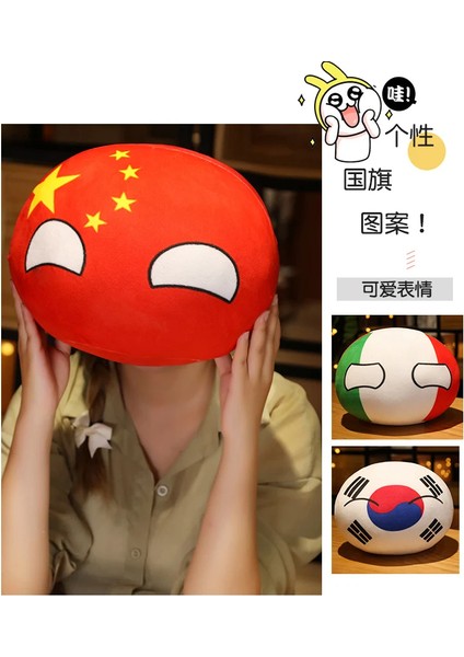 Boding Store 10 cm Kawaii Countryball Peluş Oyuncak Dolması Polonyatop Bm Abd Sscb Fransa Rusya Ingıltere Japonya Ab Kananda Ita Ru Kanepe Yastık Kolye (Yurt Dışından)